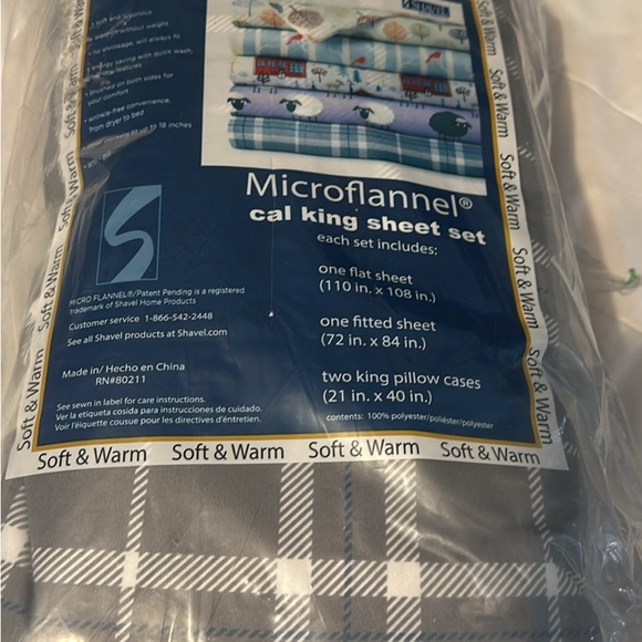 Shavel microflannel cal king sheet set
NIP - Picture 3 of 5